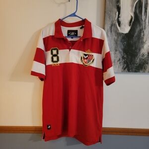 Winchester American Legend Polo Shirt, Red and White,  Size XL, Cotton Blend